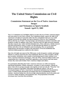 The United States Commission on Civil Rights April 13, 2001