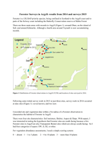 Forester Surveys in Argyll 2015 - Glasgow & SW Scotland Branch of