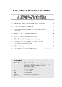 chemicals - Department of Foreign Affairs and Trade