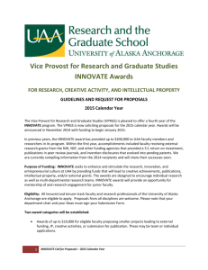 Call for Proposals - University of Alaska Anchorage