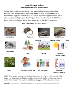 Asthma Triggers_Patient Handout_Combined Edits_5.22.2014