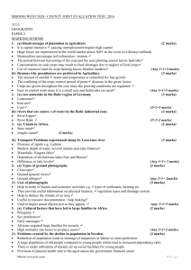 Geography paper 2 ms MBOONI WEST SUB