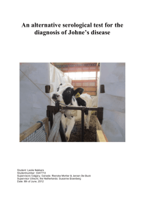 Alternative serological tests for the diagnosis of Johne