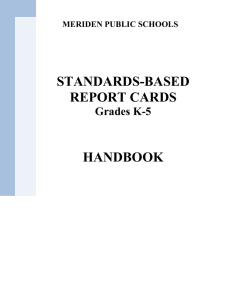 standards-based reporting system