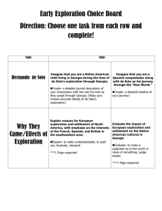 Early Exploration Choice Board Direction: Choose one task from