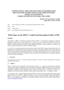 ISO/IEC JTC 1/SC 29 N - MPEG
