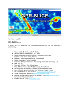 GPR-SLICE July 2015 Newsletter
