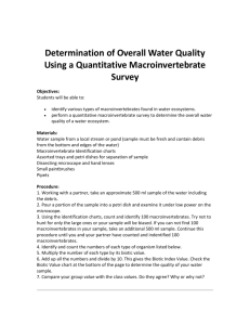 Determination of Overall Water Quality Using a Quantitative