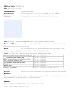 Enantiomers Report Template