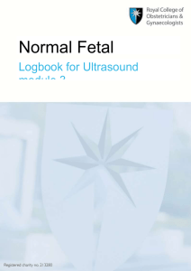 Logbook for intermediate ultrasound module of normal fetal anatomy