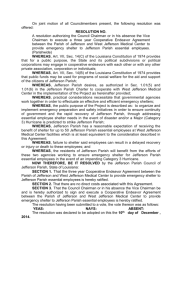 Resolution - Jefferson Parish Government
