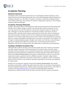 Academic Planning - Office of Academic Advising