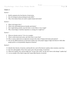 Name Psychology—Unit Four Study Guide Page | Chapter 13