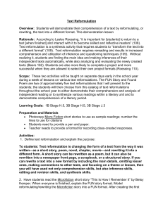 Demonstration Lesson Plan - Charleston School District