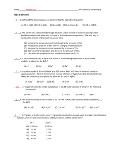Soluions Review Answer Key