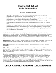 Scholarship