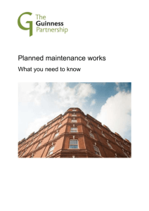 Planned Maintenance Works - The Guinness Partnership