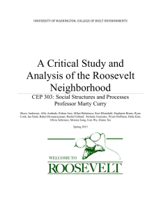 A Critical Study and Analysis of the Roosevelt