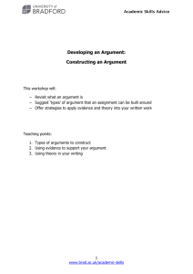 Developing-an-Argume.. - University of Bradford