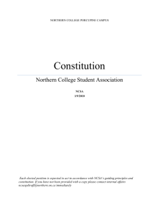 Northern Timmins – Constitution