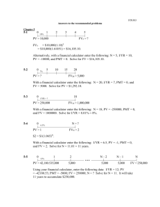 Answers to the Learning Objectives` recommended problems exam 2