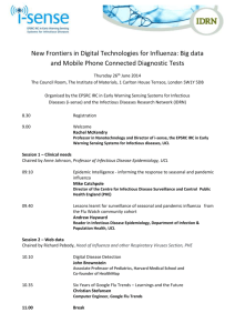 New Frontiers in Digital Technologies for Influenza: Big data and