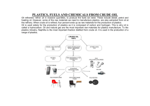 plastics, fuels and chemicals from crude oil