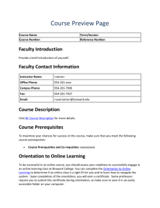 Course Prerequisites - BC Online