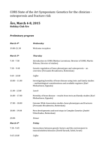 Åre, March 4-8, 2015 Holiday Club Åre Preliminary program