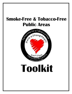 tobacco free parks toolkit - Cerro Gordo County Department of