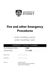 template for building evacuation manual