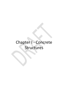 Chapter I - Concrete Structures