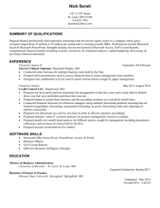 Resume - University of Missouri