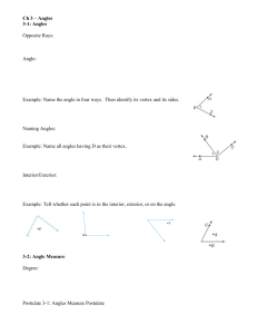 Ch 3 * Angles