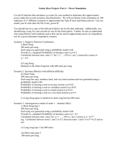 Guitar Hero Project: Part 4 – Power Simulation Use the R function