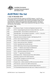 List of files - 1 July-31 December 2014