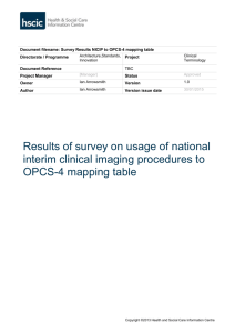 Results of survey on usage of national interim clinical imaging