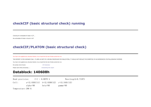 checkCIF (basic structural check)