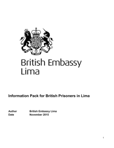 Lima Information Pack for New Detainees