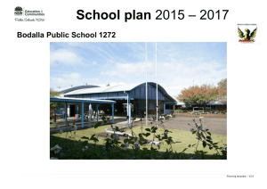 School plan - Bodalla Public School