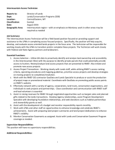 full job description - Montana Association of Land Trusts