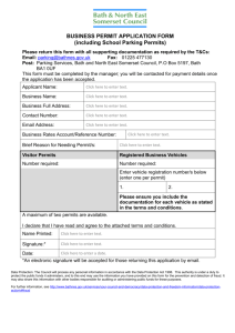 to an application form. - Bath & North East Somerset Council