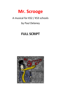 Mister Scrooge Musical Script (KS2/3)