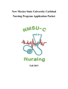 Nursing Application - New Mexico State University
