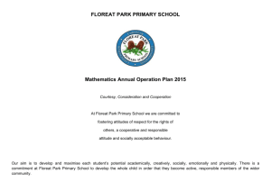 FLOREAT PARK PRIMARY SCHOOL Mathematics Annual
