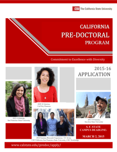 application form - San Francisco State University