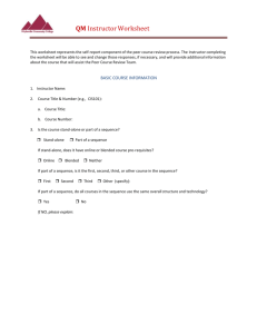 WCC Instructor Worksheet