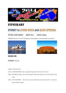 view ITINERARY - True Blue Motorcycle Adventures AUSTRALIA
