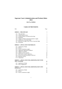 Supreme Court (Administration and Probate) Rules 2014