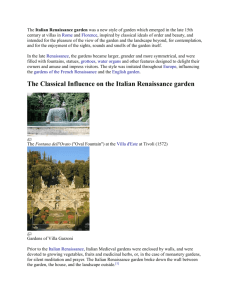 Glossary of the Italian Renaissance Garden